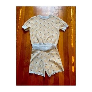 Zara flower knit set top and short size 9-10